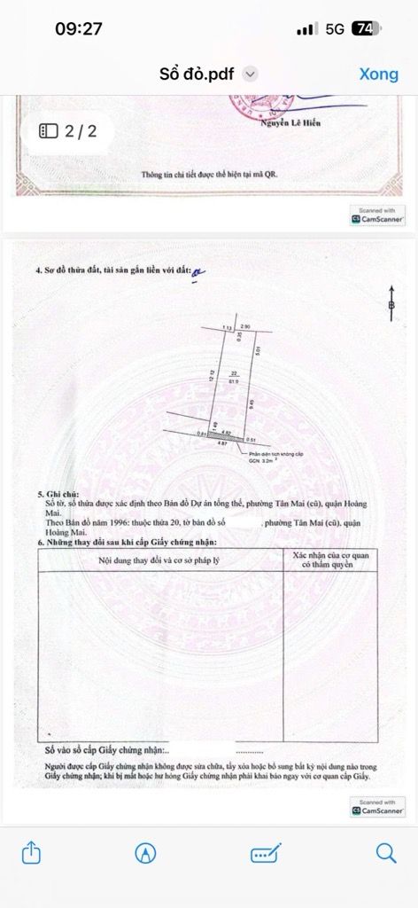 Bán nhà Trương Định - diện tích 61m2 1 tầng - Đất đẹp xây nhà - giá 18,9 tỷ