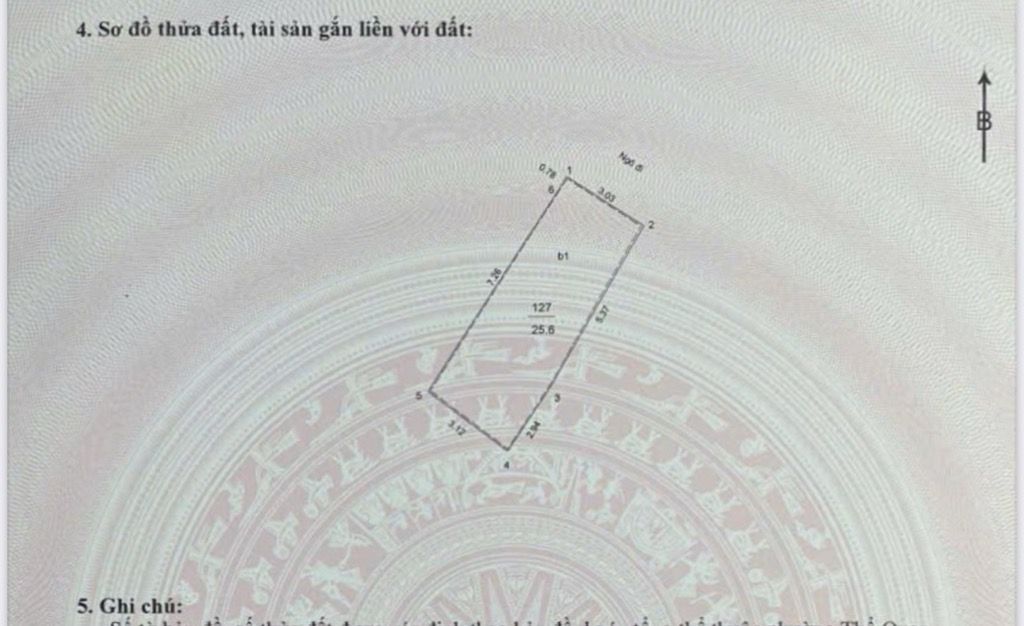 Bán nhà ngõ Thổ Quan - diện tích 25,6m2 5 tầng - Nội thất đẹp - giá 0 tỷ