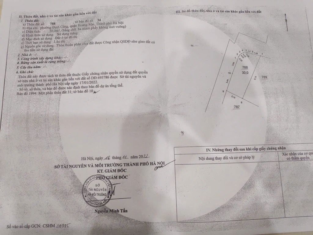Bán nhà Định Công Thượng - diện tích 95m2 2 tầng - 3 mặt thoáng - giá 19 tỷ