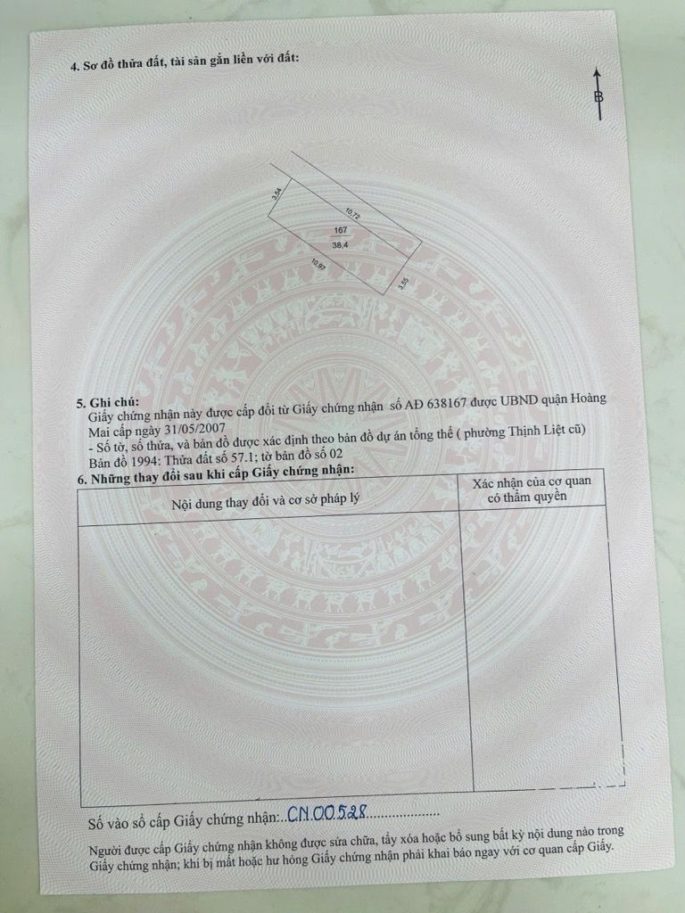 Bán nhà Giải Phóng - diện tích 38.4m2 5 tầng - mặt tiền siêu rộng 10m - giá 6,8 tỷ