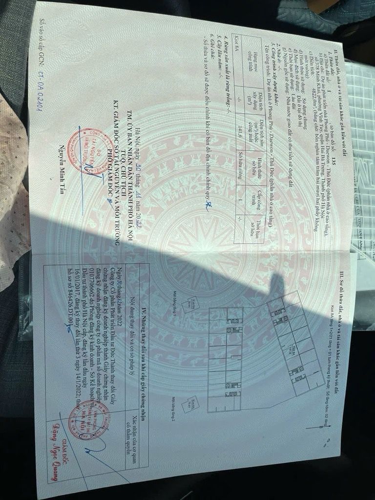 Bán nhà Minh Khai - diện tích 141m2 2 tầng - Kiot - giá 20,5 tỷ