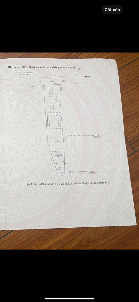 Bán nhà phố Huế - diện tích 25m2 3 tầng - giá 0 tỷ