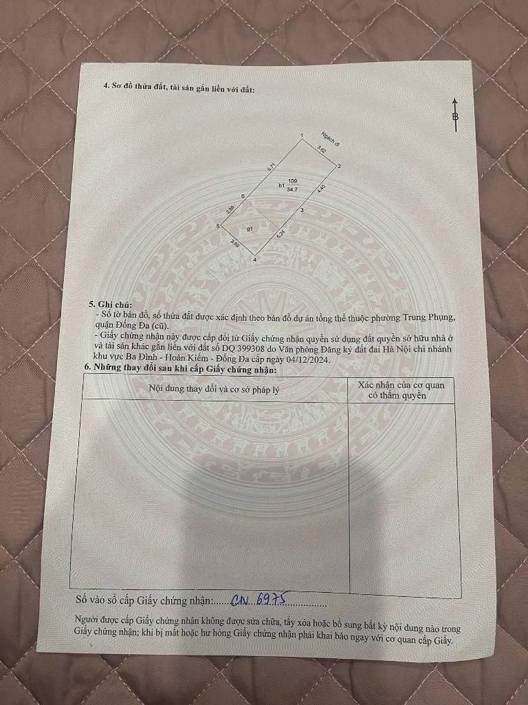 Bán nhà Khâm Thiên - diện tích 34,7m2 7 tầng - Nhà mới 7 tầng thang máy - giá 11,9 tỷ