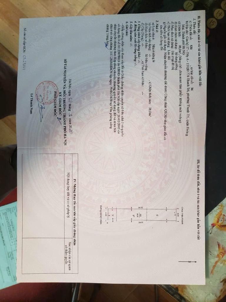 Bán nhà Thanh Đàm - diện tích 98m2 4 tầng - Ngõ đẹp thoáng - giá 15 tỷ