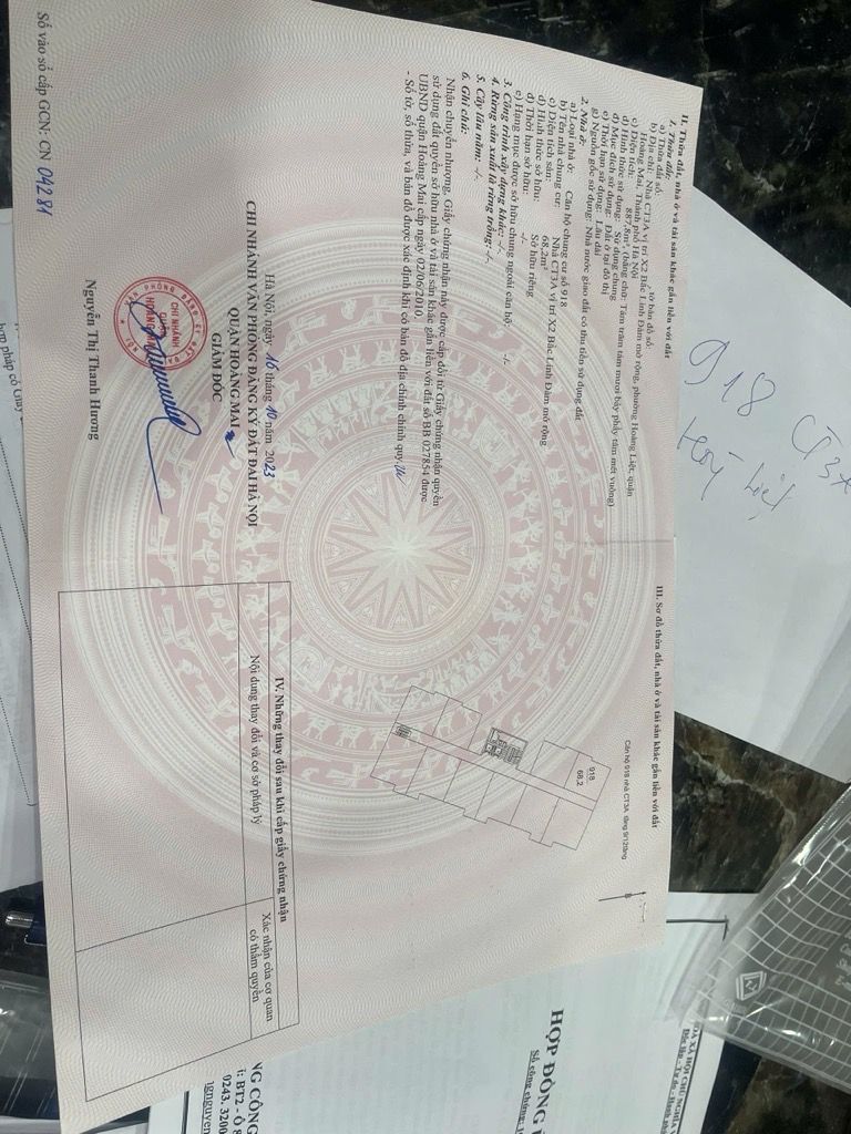 Bán nhà Linh đàm - diện tích 68.2m2 1 tầng - Căn hộ nhà mình bán diện tích sổ đỏ 68,2 mét tk 2 ngủ 2 wc full nội thất - giá 5,35 tỷ