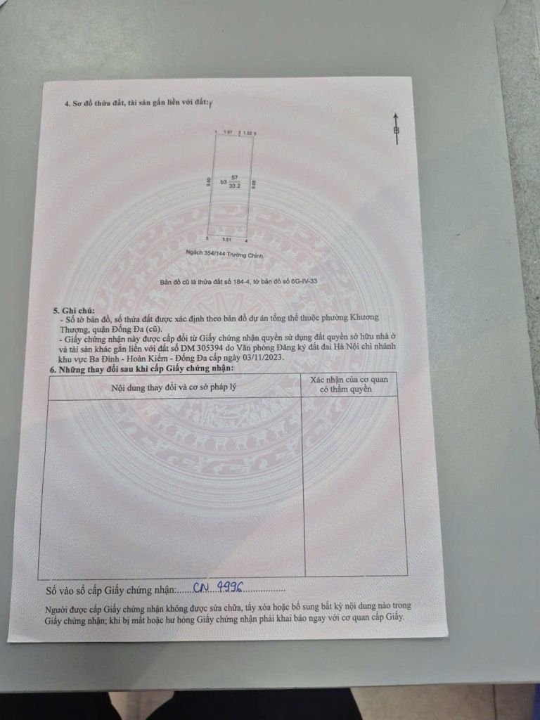 Bán nhà Trường Chinh - diện tích 34m2 4 tầng - Ngõ 354 - giá 9,4 tỷ