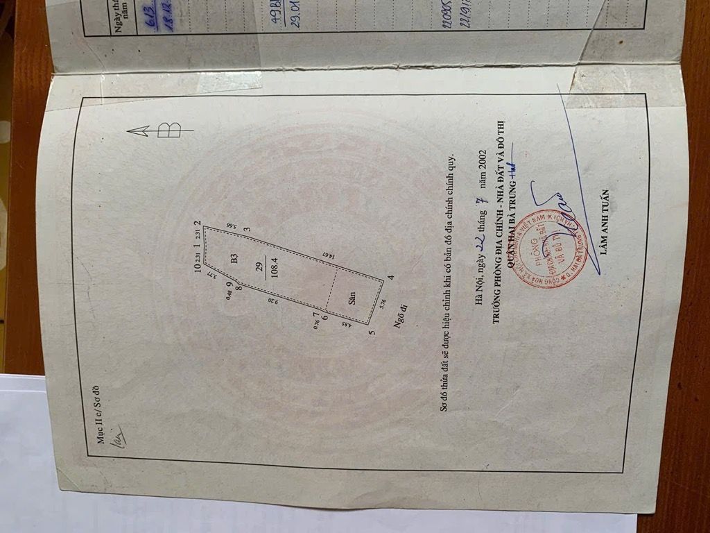 Bán nhà Trương Định - diện tích 109m2 3 tầng - Mặt ngõ thông kinh doanh - giá 19,8 tỷ