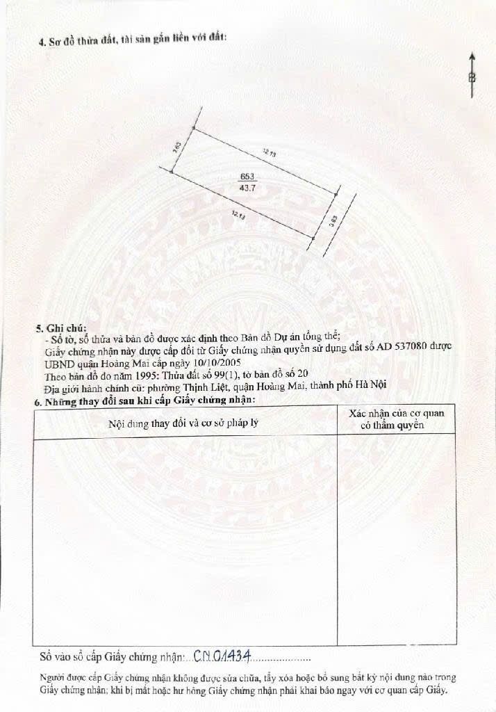 Bán nhà Giáp Nhị - diện tích 48m2 6 tầng - Căn góc 2 thoáng - giá 13,2 tỷ