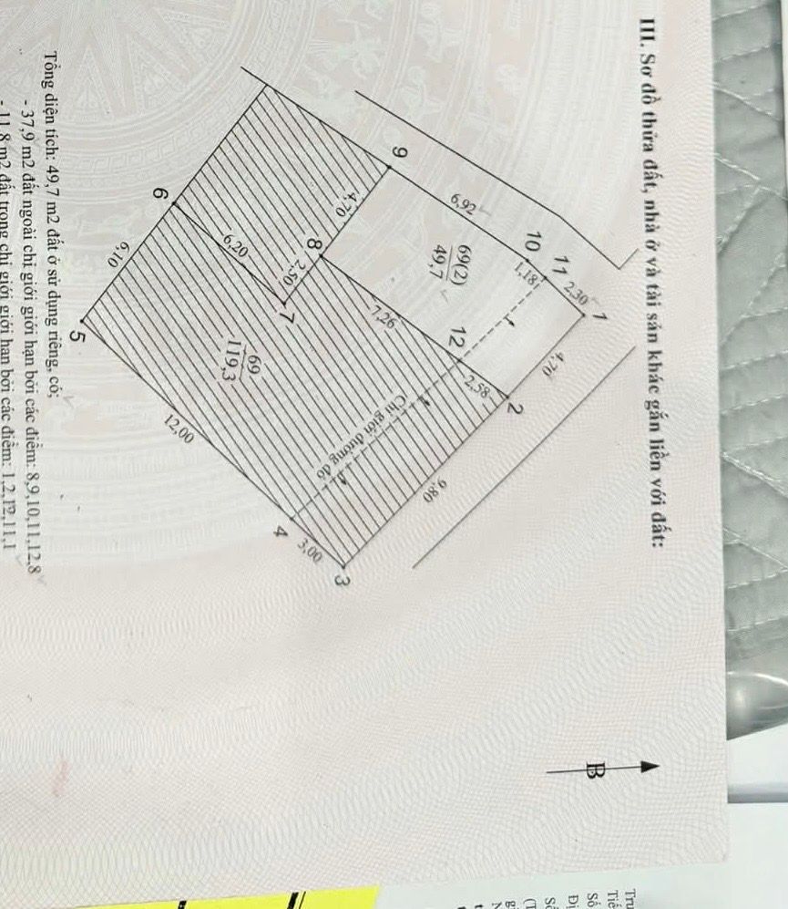 Bán nhà Bằng Liệt - diện tích 49.7m2 5 tầng - ô tô thông - giá 13,95 tỷ