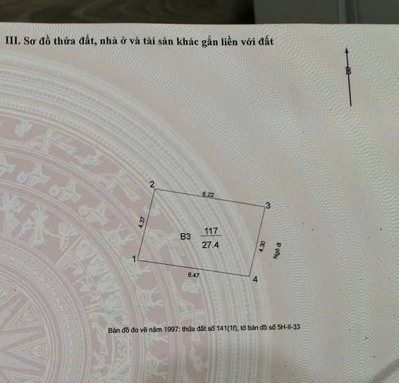 Bán nhà Trương Định - diện tích 28m2 5 tầng - ngõ nông - giá 8,2 tỷ