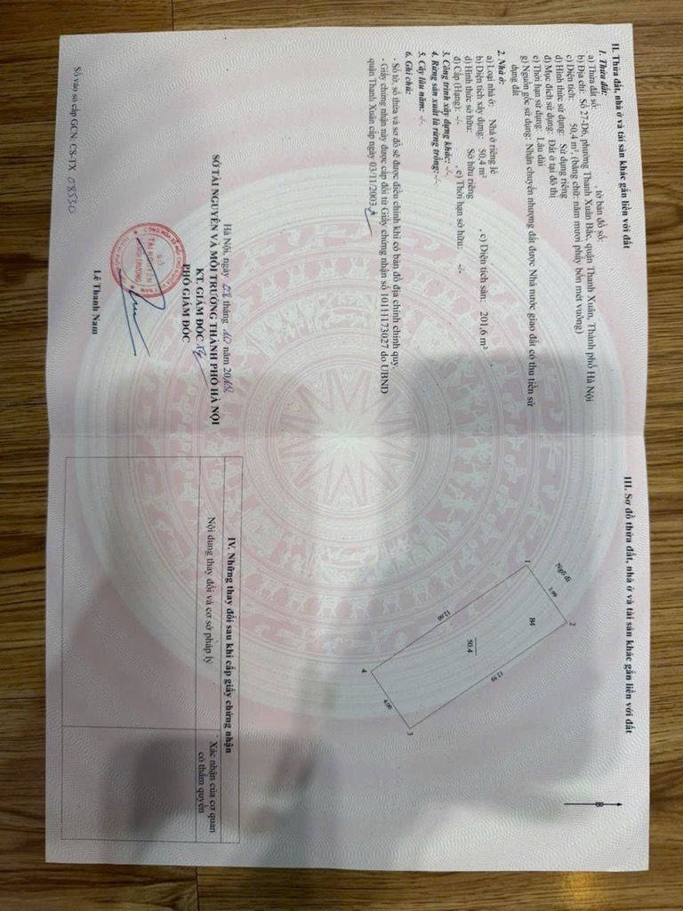 Bán nhà Khuất Duy Tiến - diện tích 50.4m2 4 tầng - Ô TÔ TRÁNH - giá 24,5 tỷ