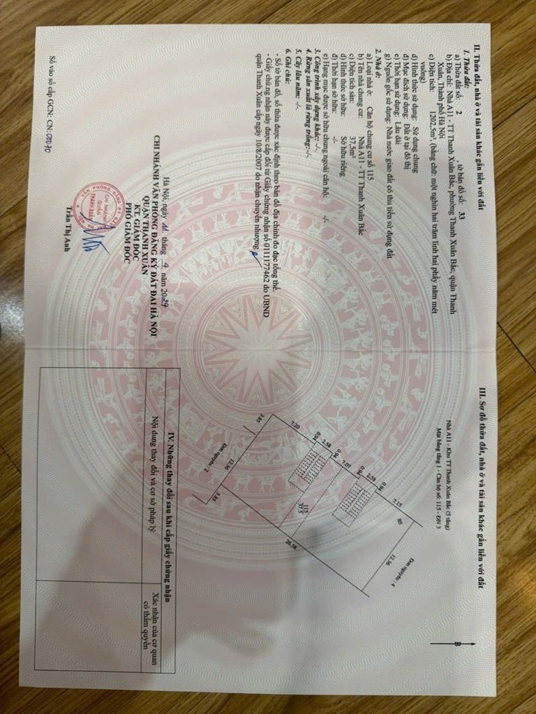 Bán nhà Nguyễn quý Đức - diện tích 37,5m2 1 tầng - Mặt ngõ to ô tô tránh - giá 10 tỷ