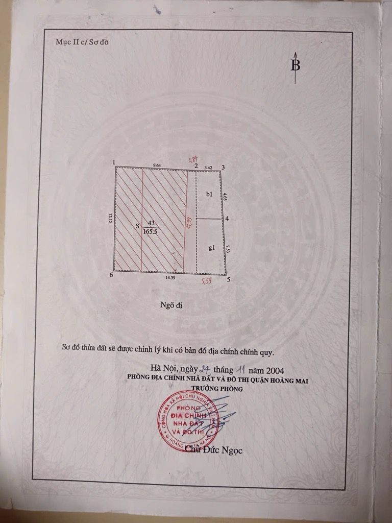 Bán nhà Tam Trinh - diện tích 59,4m2 4 tầng - Lô Góc - giá 17,5 tỷ