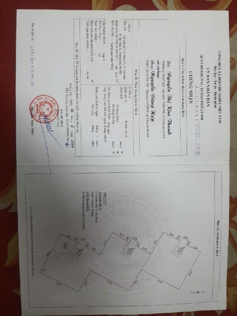 Bán nhà Tân Mai - diện tích 24.2m2 1 tầng - ô tô tránh - giá 20 tỷ