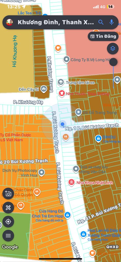 Bán nhà Bùi Xương Trạch - diện tích 35m2 4 tầng - Nhà 4 tầng thoáng trước sau - giá 12,5 tỷ