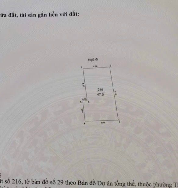 Bán nhà Giáp Nhị - diện tích 47m2 3 tầng - mặt tiền rộng - giá 8,75 tỷ