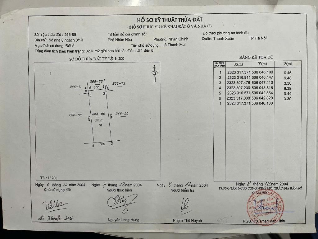 Bán nhà Nhân Hòa - diện tích 33m2 5 tầng - ô tô tránh - giá 5,35 tỷ