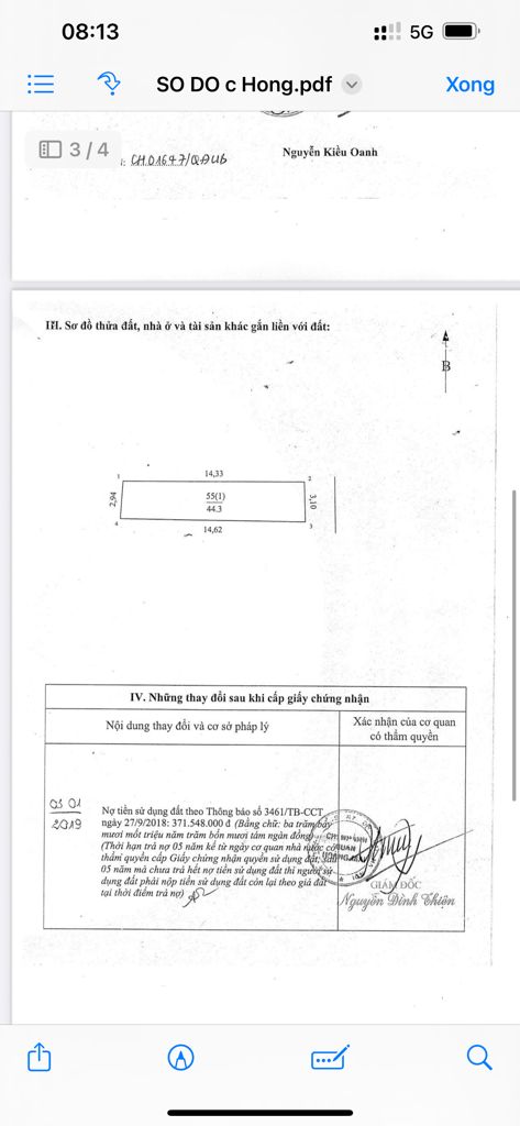 Bán nhà Tam Trinh - diện tích 45m2 5 tầng - Mặt phố đã quy hoạch ổn định - giá 16 tỷ