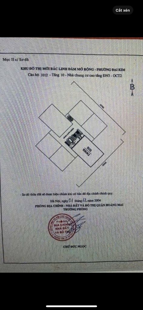 Bán nhà Bắc Linh Đàm - diện tích 108m2 10 tầng - Căn Góc 3 mặt thoáng - giá 8 tỷ