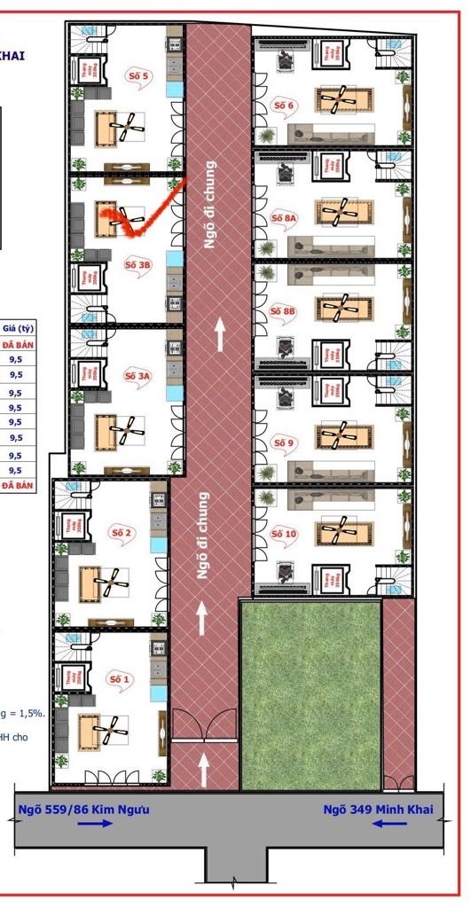 Bán nhà Kim Ngưu - diện tích 30m2 5 tầng - Nhà mới, thang máy, ngõ nông - giá 9,6 tỷ