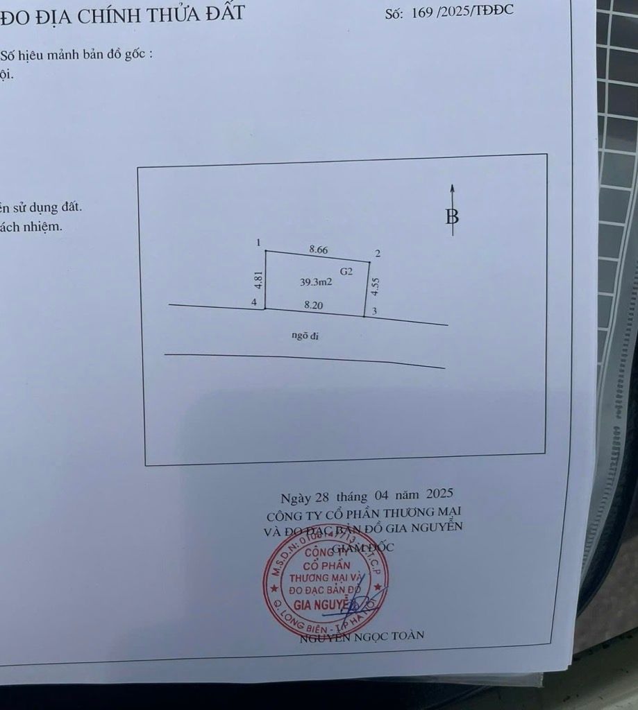 Bán nhà Lĩnh Nam - diện tích 45m2 2 tầng - ô tô đỗ cửa - giá 1,3 tỷ