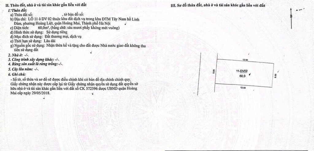 Bán nhà Hoàng Liệt - diện tích 60m2 1 tầng - ô tô tránh - giá 16 tỷ