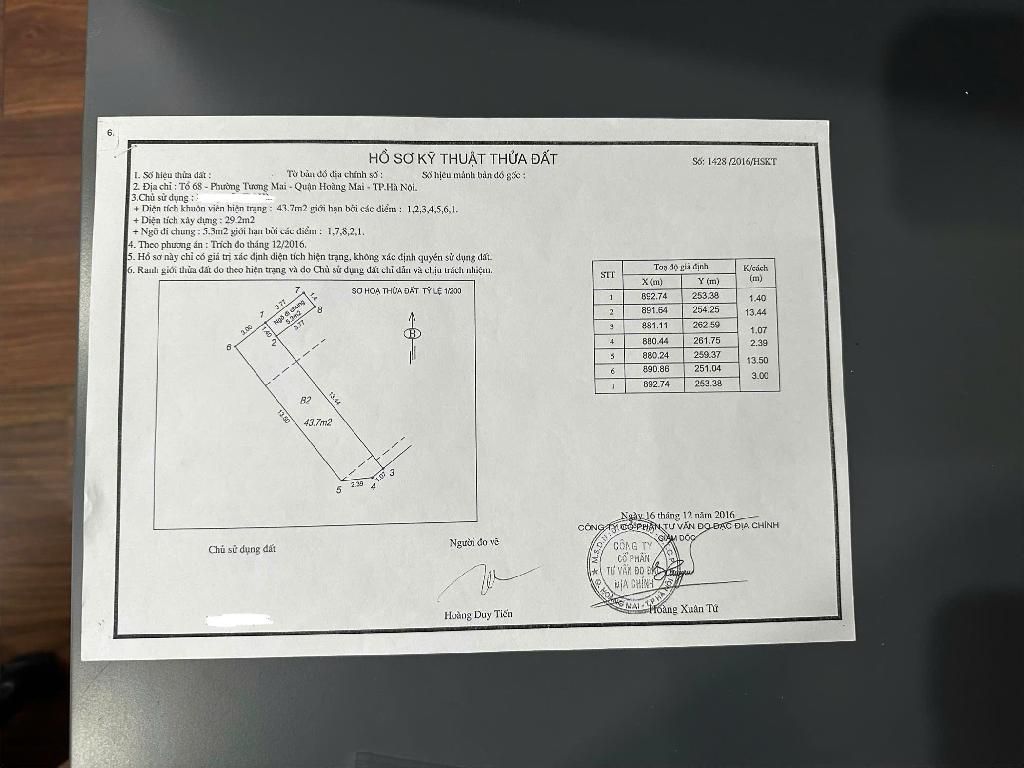 Bán nhà Tân Mai - diện tích 44m2 2 tầng - ô tô đỗ cửa - giá 4,9 tỷ