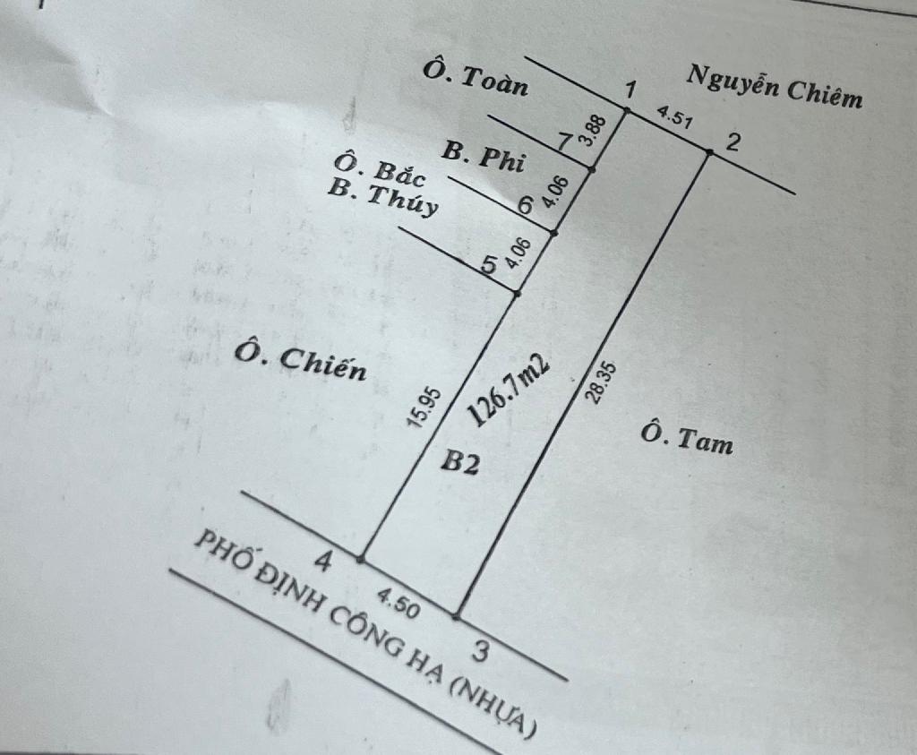 Bán nhà Định Công Hạ - diện tích 127m2 3 tầng - Mặt phố, vỉa hè rộng, kinh doanh đỉnh - giá 10,7 tỷ