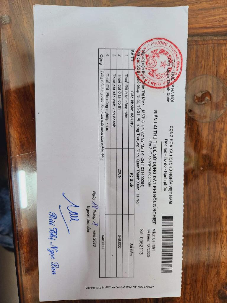 Bán nhà Giáp Nhất - diện tích 100m2 4 tầng - Mặt phố, kinh doanh đỉnh - giá 16,5 tỷ