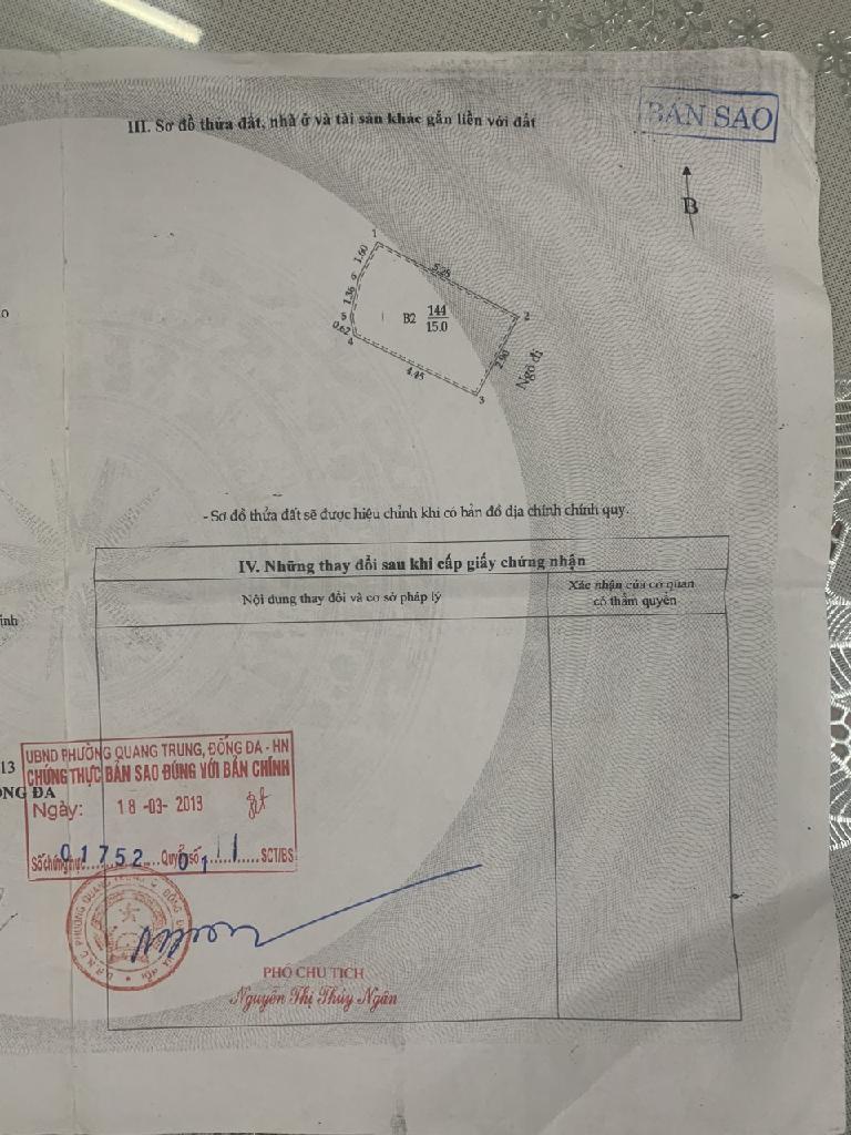 Bán nhà Chùa Bộc - diện tích 15m2 6 tầng - Ô tô sát nhà - giá 7 tỷ