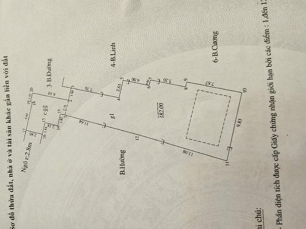 Bán nhà Vũ Hữu - diện tích 196m2 2 tầng - gần ô tô - giá 21,5 tỷ