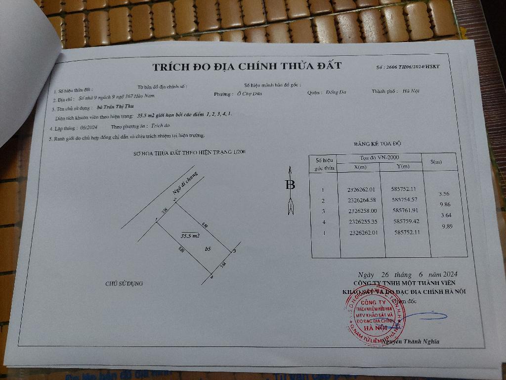 Bán nhà Hào Nam - diện tích 35m2 5 tầng - Ô tô đỗ cách nhà 10m - giá 7,5 tỷ