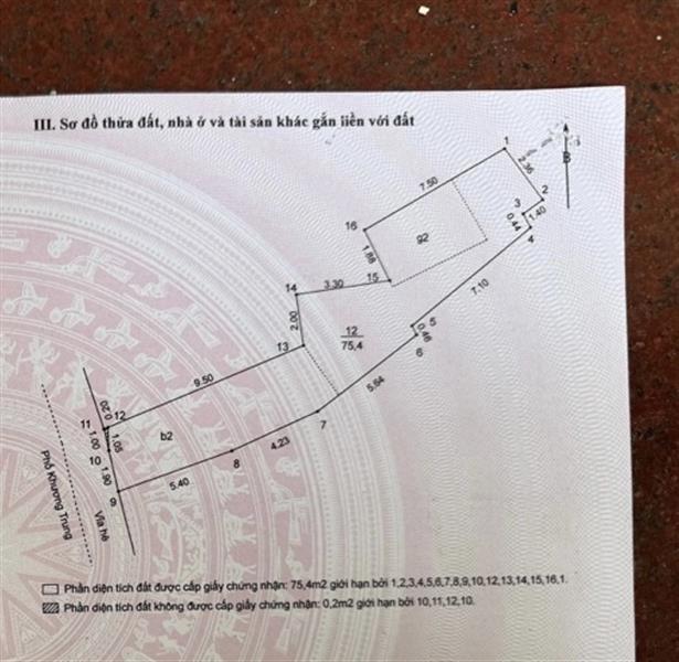 Bán nhà Khương Trung - diện tích 76m2 2 tầng - Mặt phố kinh doanh đa dạng - giá 23 tỷ