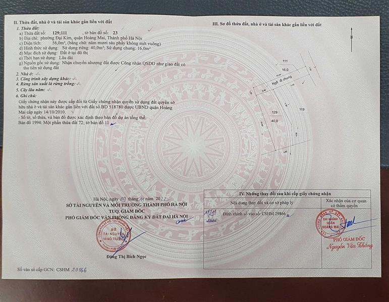 Bán nhà Kim Giang - diện tích 40m2 5 tầng - Ô tô chỉ 10 mét - giá 9,8 tỷ