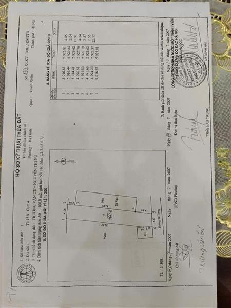 Bán nhà Hạ Đình - diện tích 100.8m2 3 tầng - Ô TÔ QUA NHÀ - giá 7 tỷ