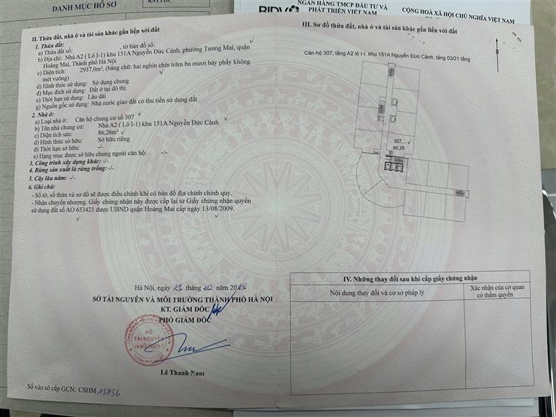 Bán nhà Nguyễn Đức Cảnh - diện tích 86m2 1 tầng - Sổ đỏ chính chủ - giá 6,1 tỷ